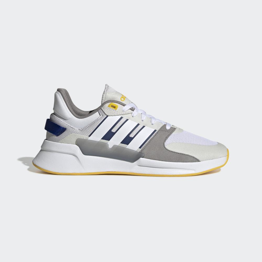 Adidasi Alergare Adidas Run 90s Barbati Romania - Gri/Albi EG8654